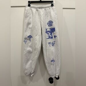 TNA Sweatpants with Blue Graphics